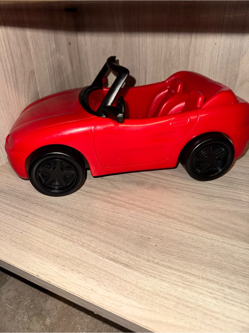 Vintage Mattel 1996 Red Barbie Convertible Toy Car - Classic Open-Top Design